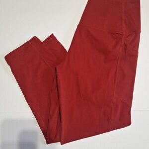 ZYIA Active Red Performance Leggings